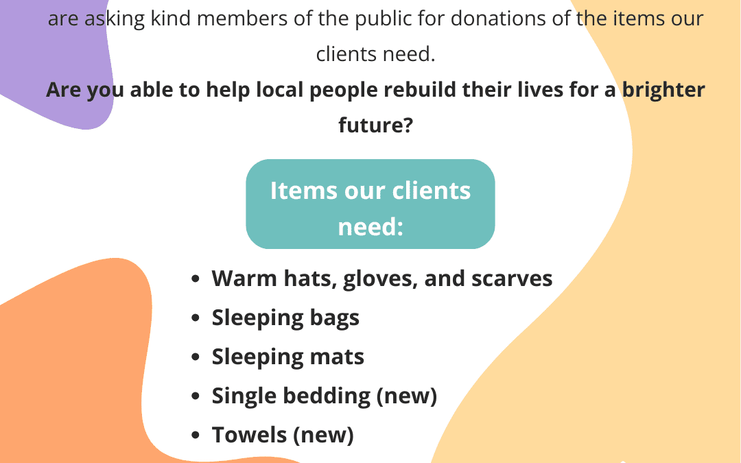 Winter donations needed – can you help?
